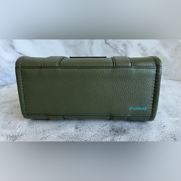 EUC - Marc Jacobs The Leather Tote Bag Small - Bronze Green - Picture 6 of 9